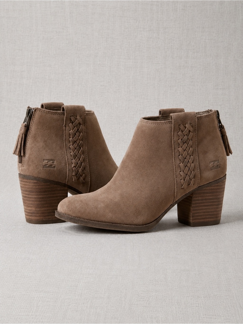 BillaBong Boho Nico Ankle Booties Faux Suede